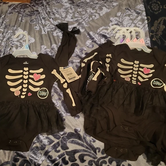 Baby halloween dress outfit skeleton - Picture 2 of 2